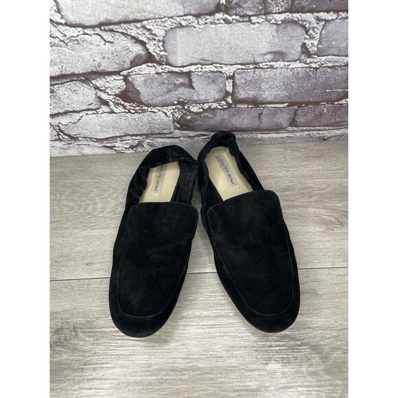Saks Fifth Ave Gessi Black Suede Leather Flats Loafers Women’s Sz 9M US/39.5EU - Picture 2 of 16